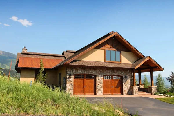 Steamboat Springs Colorado Juni 2013 Generiek Huis Gezien Vanaf Openbare — Stockfoto