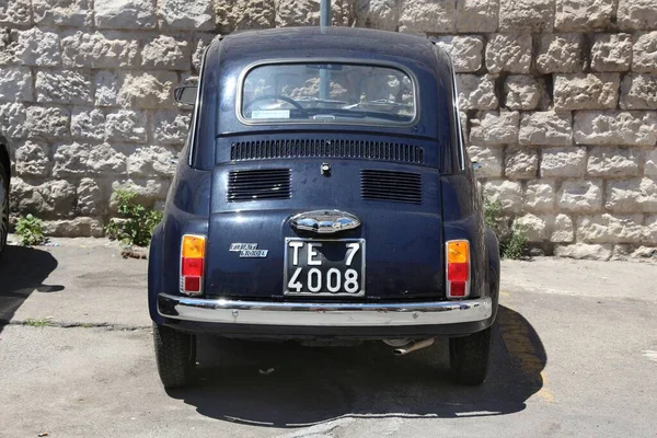 Bari Italy May 2017 Classic Oldtimer Fiat 500 Parked Bari — Stock Photo, Image