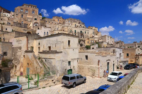 Matera Italy June 2017 People Visit Sassi Districts Matera Italy — Stock Photo, Image