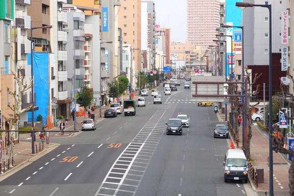 日本大阪 2016年11月22日 日本大阪的交通拥挤 大阪是日本第二大城市 930万人 — 图库照片