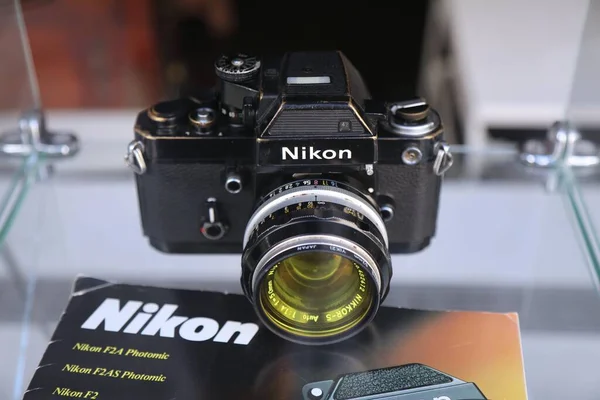 Mulheim Ruhr Tyskland September 2020 Nikon Vintage Avståndsmätare Kamera Antika — Stockfoto