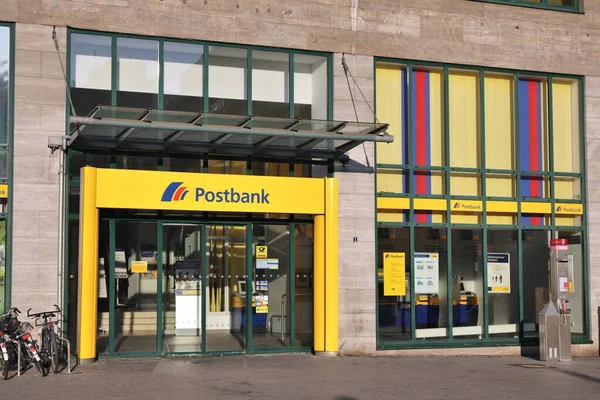 Essen Německo Září 2020 Pobočka Postbank Německém Essenu Deutsche Postbank — Stock fotografie