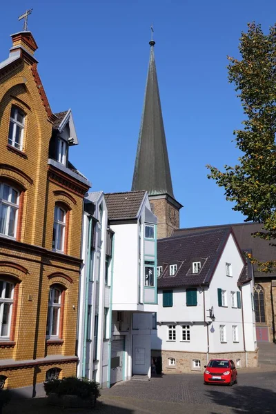 Muelheim Der Ruhr City Germany Kirchenhuegel Bölgesinde Eski Kasaba Mimarisi — Stok fotoğraf