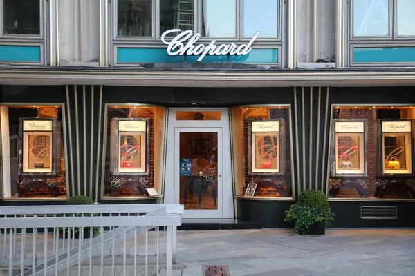 Cologne Duitsland September 2020 Chopard Luxe Modewinkel Keulen Duitsland Chopard — Stockfoto