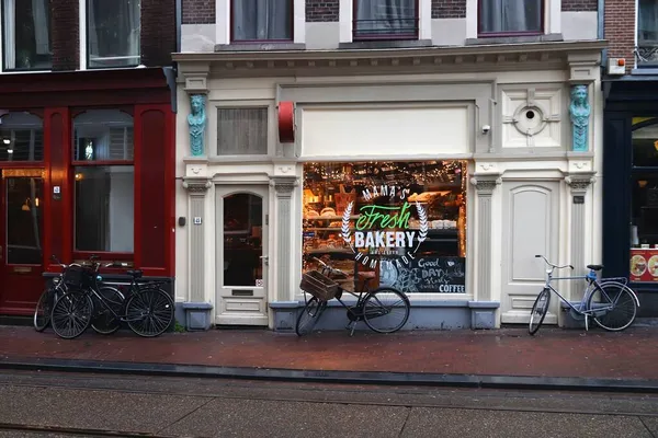 Amsterdam Nederland December 2018 Lokale Nederlandse Bakker Mama Fresh Bakery — Stockfoto