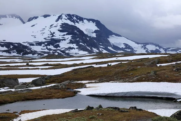 Norvegia Natura Jotunheimen Montagne Paesaggio Estivo Gamma Montuosa Della Sognefjell — Foto Stock