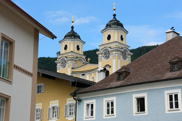 Avusturya Nın Salzkammergut Bölgesindeki Mondsee Kasabası — Stok fotoğraf