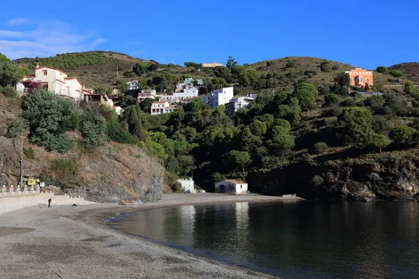 Spanya Portbou Balıkçılık Limanı Spanya Nın Katalonya Nın Alt Emporda — Stok fotoğraf