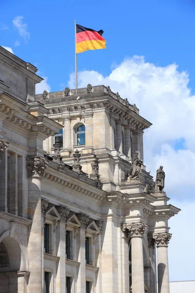 Budynek Reichstagu Budynek Parlamentu Niemieckiego Berlin Niemcy — Zdjęcie stockowe