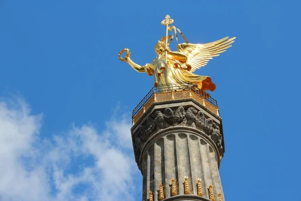 ドイツ ベルリンの戦勝記念塔 Siegessaule 首都の記念碑 — ストック写真