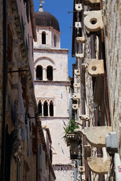 Dubrovnik Cidade Rua Croácia Medieval Old Town Street — Fotografia de Stock
