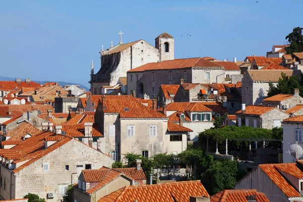 Paisaje Urbano Dubrovnik Croacia Vista Medieval Del Casco Antiguo —  Fotos de Stock