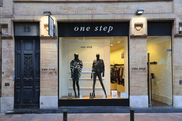 Toulouse França Setembro 2021 Loja Moda Francesa Marca One Step — Fotografia de Stock