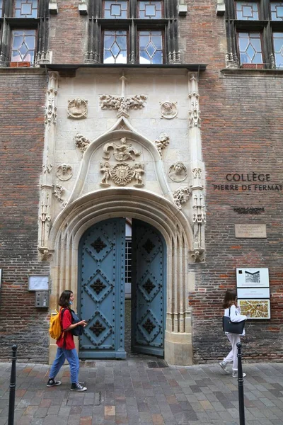 Toulouse Frankrijk September 2021 Beroemde Franse Middelbare School Pierre Fermat — Stockfoto