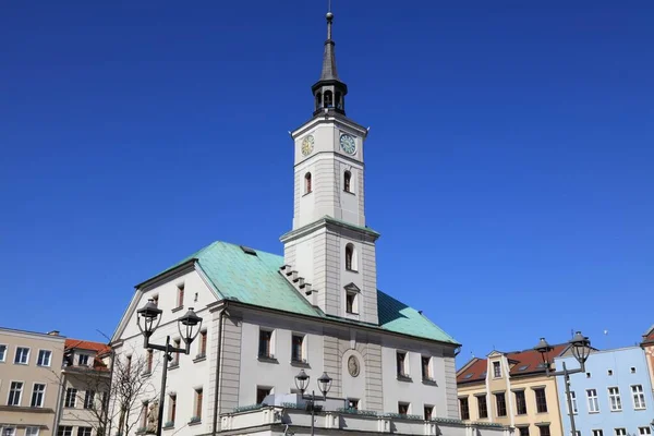 Gliwice Város Lengyelországban Gliwice Városháza Főtéren Rynek — Stock Fotó