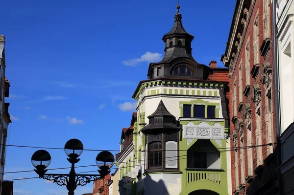 ポーランドのミコロウ市 アールヌーボー建築 — ストック写真
