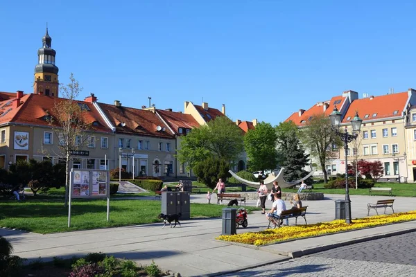 Wodzislaw Slaski Poland Maj 2021 Stora Torget Rynek Wodzislaw Slaski — Stockfoto