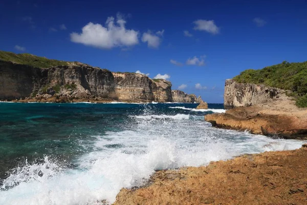 Landschaft Von Guadeloupe Porte Enfer Tor Der Hölle Karibische Landschaft — Stockfoto