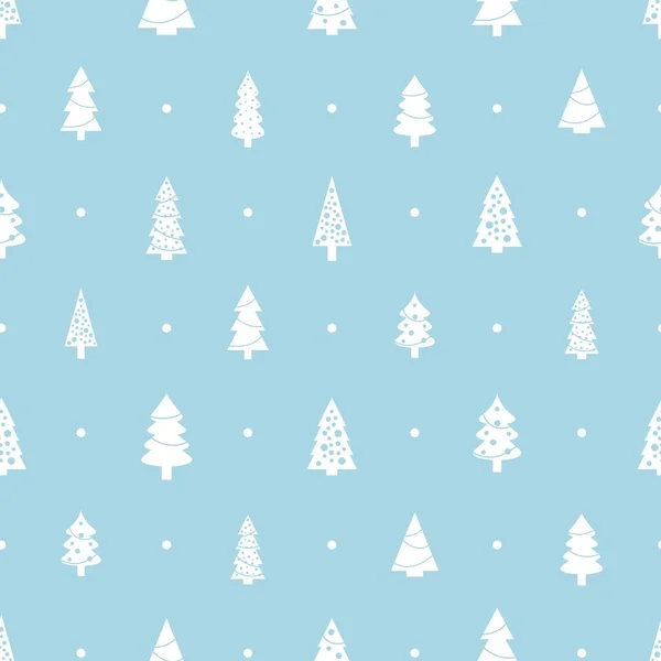 Arbres Noël Texture Transparente Modèle Noël Vectoriel Simple Conception Impression — Image vectorielle