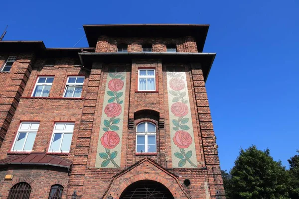 Katowice Città Nella Regione Della Slesia Polonia Architettura Storica Mattoni — Foto Stock