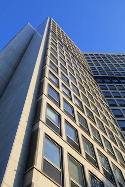 ESSEN, Almanya - 20 Eylül 2020: RWE Binası Essen, Almanya. RWE AG bir Alman çokuluslu enerji şirketidir..