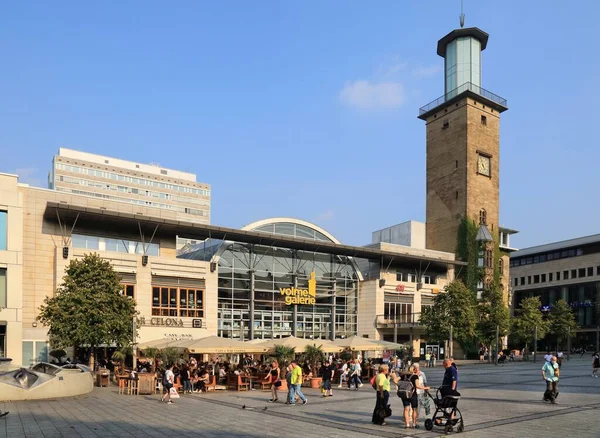 Гаген Германия Сентября 2020 Люди Посещают Площадь Фридриха Эберта Городе — стоковое фото