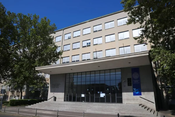 Zagreb Kroatien Juni 2019 Fakultät Für Bauingenieurwesen Architektur Und Geodäsie — Stockfoto