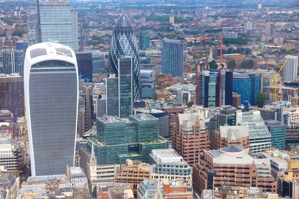 Stadtsilhouette Von London Bürogebäude London — Stockfoto