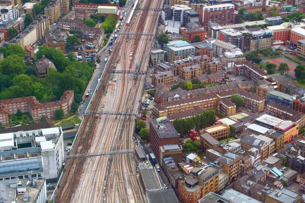 Linia Kolejowa Londynie Southwark Bermondsey Infrastruktura Transportowa Zjednoczonego Królestwa — Zdjęcie stockowe