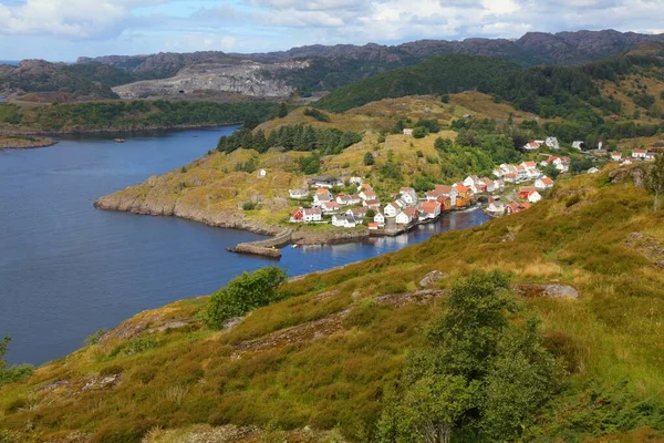 Sogndalstrand Cidade Noruega Sul Cidade Condado Rogaland — Fotografia de Stock