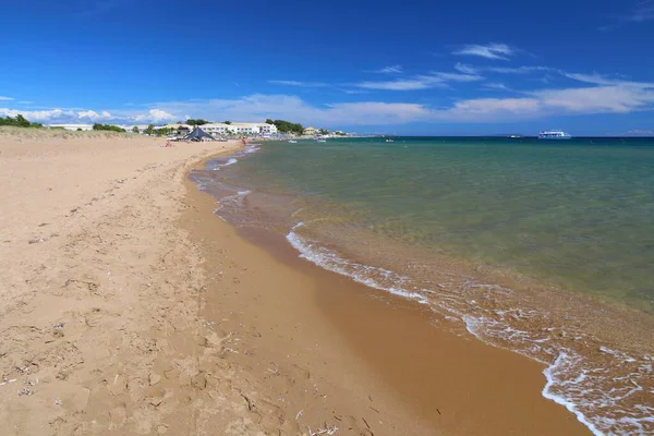 Corfu Island Greece Issos Beach Landscape Ionian Sea — ストック写真