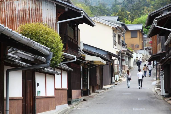 Миядзима Япония Апреля 2012 Года Люди Посещают Старый Город Острове — стоковое фото
