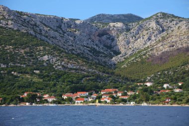 Peljesac peninsula, Croatia. Peljesac seen from the Adriatic Sea.
