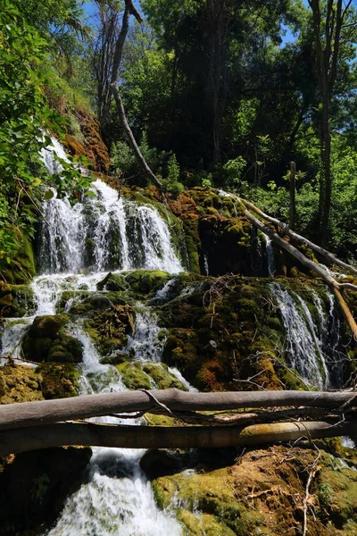 クルカの滝 クロアチアのクルカ国立公園 クロアチアの自然 — ストック写真