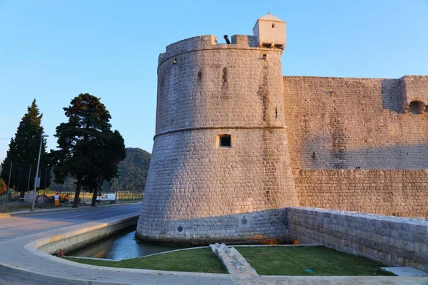 Ston Gamleby Peljesac Halvøya Kroatia Middelalderfestning – stockfoto