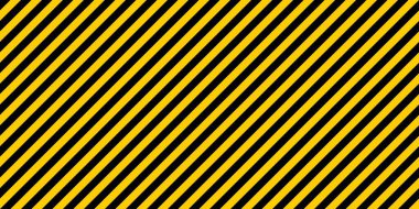 Çapraz çizgili desen. Siyah ve sarı köşegen çizgili vektör dokusu.