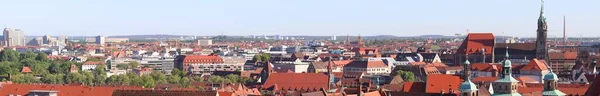 Nürnberg Deutschland Altstadtpanorama Mit Kirchtürmen — Stockfoto