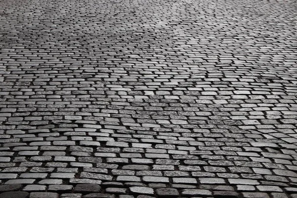 Rua Cobblestone Nuremberga Alemanha Superfície Rua Pavimentada Pedra Fundo Cobblestone — Fotografia de Stock