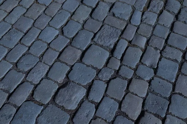 Rua Paralelepípedos Cobblestone Europa Nuremberga Alemanha — Fotografia de Stock