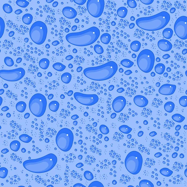 水滴ガラス結露ベクトル 水滴ベクトルシームレスなテクスチャ — ストックベクタ