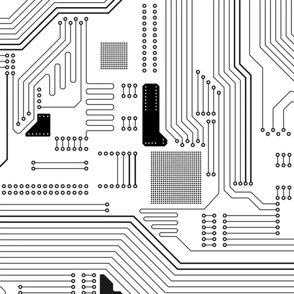 Zaawansowana Technologia Wektor Obwodu Elektronicznego Kontekst Technologii — Wektor stockowy