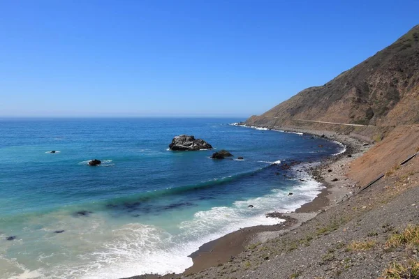 加州大苏尔海岸 美国景观 大苏尔地区的太平洋海岸 — 图库照片