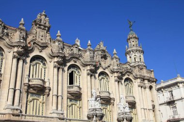 Havana, Küba 'daki büyük tiyatro. Eski şehrin simgesi.