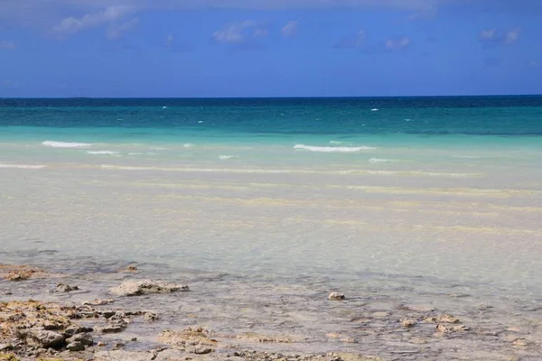 Plaża Cayo Coco Kubie Karaiby Widok Morze Wakacje — Zdjęcie stockowe