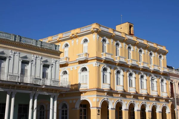 Sancti Spiritus Cuba Autêntica Arquitetura Colonial Praça Cidade — Fotografia de Stock