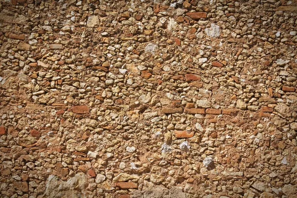 Γκρινιάρης Τοίχος Ταραγμένο Grunge Ρετρό Τούβλο Και Πέτρινη Υφή Τοίχου — Φωτογραφία Αρχείου