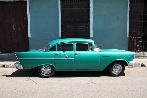 Sancti Spiritus Cuba Şubat 2011 Sancti Spiritus Taki Klasik Chevrolet — Stok fotoğraf