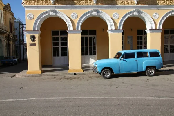 Sancti Spiritus Cuba Fevereiro 2011 Clássico Carro Oldtimer Tanque Ianque — Fotografia de Stock