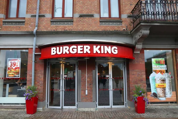 Gothenburg Suecia Agosto 2018 Burger King Restaurante Comida Rápida Gotemburgo —  Fotos de Stock