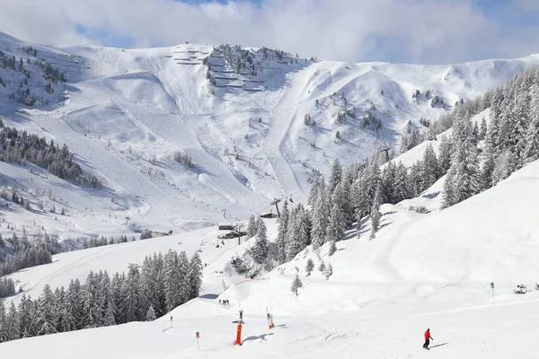 Mayrhofen Station Ski Hiver Des Alpes Autrichiennes Tyrol Alpes Centrales — Photo